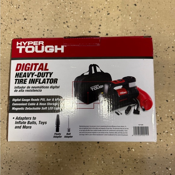 Hyper Tough Heavy-Duty Direct Drive Tire Inflator 4 Minutes Inflation Time NIB - Picture 1 of 8